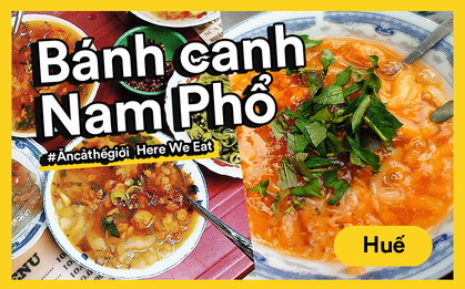 Nếu đến Huế thì đừng quên ăn thử món bánh canh "một mình một vẻ" kiểu này
