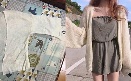 Vẫn là những thảm hoạ mua hàng online: Tưởng vớ được cardigan giá hời, ai dè hàng về như.. áo của bà ngoại