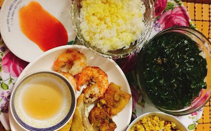 Mâm cơm cữ hết sức bình thường nhưng chị em nào cũng khen nức nở, và đây là lí do