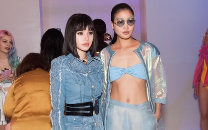 Cùng một show tại London Fashion Week: Jolie Nguyễn ngồi hàng ghế đầu, Chà Mi trình diễn