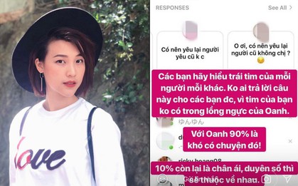Hoàng Oanh lần đầu trả lời khán giả khi được hỏi “Có nên yêu lại người cũ không?”
