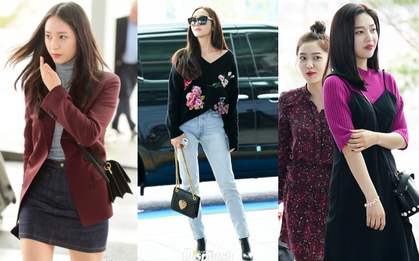 Chị em sang chảnh nhất xứ Hàn đụng độ Red Velvet: Jessica trông như bà hoàng, Krystal đẹp đè bẹp đàn em
