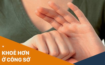 Dân công sở hãy học người Nhật xả stress cực hay trong 3' chỉ bằng cách nắm các ngón tay