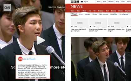 CNN, BBC và loạt báo đài quốc tế lớn ấn tượng trước bài phát biểu của BTS tại LHQ: 7 chàng trai đã làm nên lịch sử!