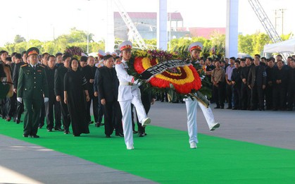 Hình ảnh lễ viếng Chủ tịch nước Trần Đại Quang tại quê nhà