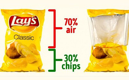 Vì sao gói bim bim chỉ được đong đầy 1/2 và cách bóc "bách phát bách trúng" không bao giờ sợ bất bại
