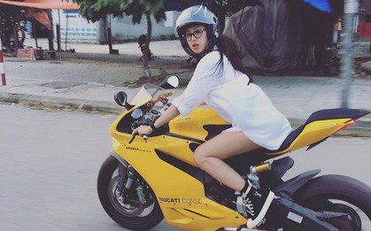 Cô gái Huế dịu dàng cưỡi motor vàng nửa tỷ dạo phố là tâm điểm MXH hôm nay