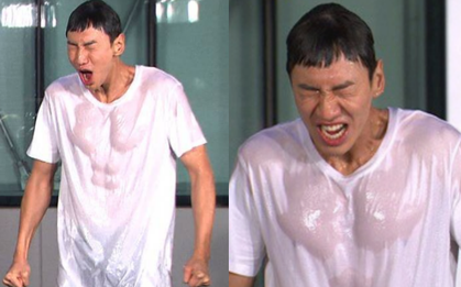 Hiếm lắm mới được chiêm ngưỡng Lee Kwang Soo vô tình lộ cơ bụng và ngực sexy như tượng tạc