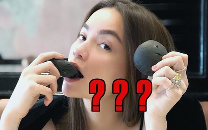 Hà Hồ ơi cái gì trên tay chị thế?