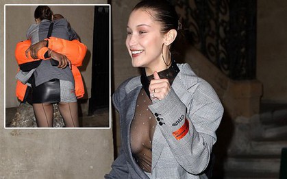 Diện đồ hở hang, Bella Hadid hớ hênh vòng 3 và suýt lộ ngực trên phố