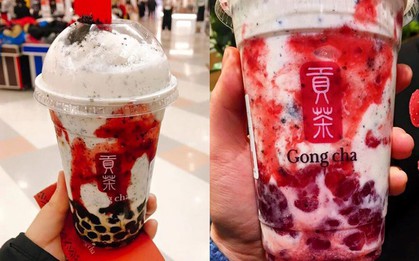 Hàn Quốc đã có Gong cha dâu tây "sống ảo" cực đẹp thế này, bao giờ Việt Nam mới có đây?