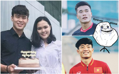 May quá 2 anh Bùi Tiến Dũng vẫn độc thân, còn các tuyển thủ U23 khác thì có bạn gái rồi!