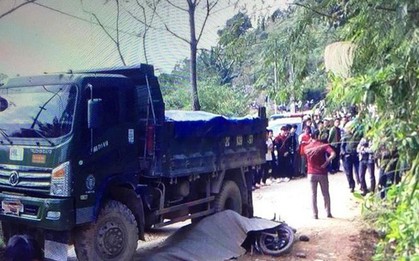 Xe đạp điện va chạm xe tải, 2 chị em ruột cùng tử nạn thương tâm