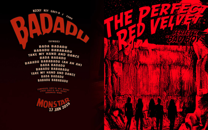 Monstar gây "choáng" với lời bài hát mới chỉ toàn 3 từ... lạ, poster lại hao hao concept của Red Velvet