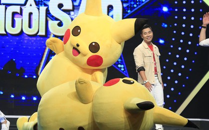 Long Nhật hóa Pikachu đấu vật với "Chị cano" Lê Nhân