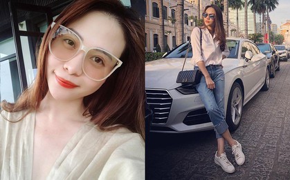 Kín tiếng là thế nhưng hôn thê của Cường Đô La cũng là tay chơi hàng hiệu, mix đồ cao tay chẳng kém cạnh ai