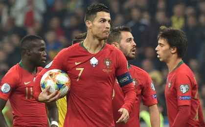 Ronaldo ghi bàn và lập nên thành tích vĩ đại, Bồ Đào Nha vẫn thua đau tại vòng loại Euro 2020