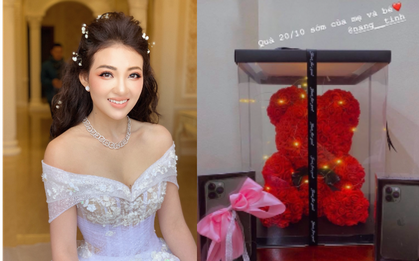 “Cô dâu 200 cây vàng” ở Nam Định khoe quà khủng 20/10, nhưng để ý mới thấy đang bật mí tin mừng có em bé