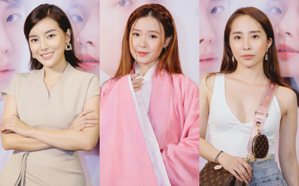 Midu đẹp át vía "hội tiểu tam" Cao Thái Hà - Quỳnh Nga tại thảm đỏ ra mắt Nhân Duyên