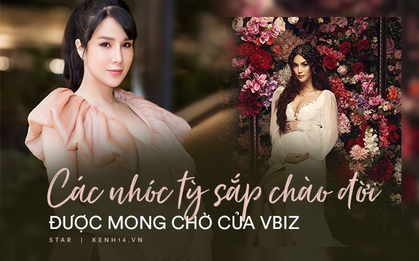 Vbiz sắp chào đón 6 nhóc tỳ ra đời: Bé gây chú ý khi báo tin vui, bé ngậm thìa vàng từ trong bụng mẹ!