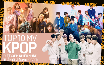 10 MV Kpop được xem nhiều nhất tuần: BTS come back đầy mạnh mẽ, cùng hội chị em nhà JYP "đá" BLACKPINK khỏi top 5
