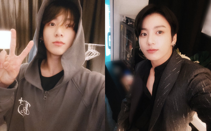Em út vàng BTS gây choáng với ảnh trước và sau makeup, liệu có xứng gương mặt đẹp trai thứ 2 thế giới?
