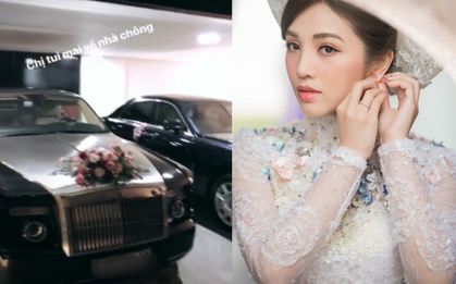 Lộ diện chiếc Roll Royce hộ tống rich kid Giang Lê trong ngày cưới, bao nhiêu nhân sự “chạy phờ râu” trước giờ G cũng không đủ