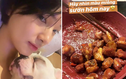 Gần như hôm nào ăn cơm ở nhà là Châu Bùi cũng trổ tài nấu món này, đến mức cả bạn bè và người yêu đều “nghiện”