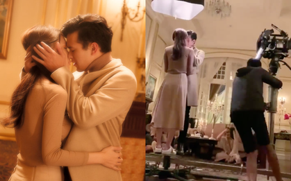 Phía sau nụ hôn đắm đuối của Hương Giang và trai đẹp Philip là một anh cameraman đang quay cuồng trong mơ hồ
