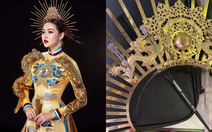 Trước giờ Chung kết Miss International, Tường San gặp sự cố gãy mấn áo dài trang phục dân tộc