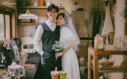 Trọn bộ ảnh cưới cực đáng yêu của cặp đôi MC trai tài gái sắc Mạnh Cường – Hương Giang