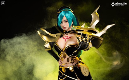 Liên Quân Mobile: Nghẹt thở với bộ ảnh cosplay "bức tử vòng 1" của skin mới Mina Lưỡi Hái Hoàng Kim