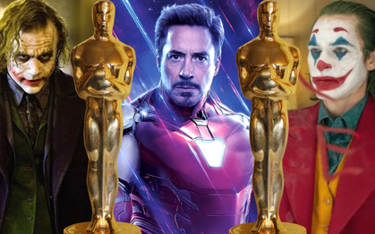 Đúng 10 năm Robert Downey Jr lại nhọ một lần: Tượng vàng Oscar lẽ nào về tay Joker?