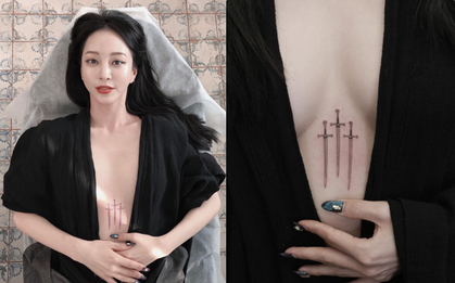 Mỹ nhân Han Ye Seul gây náo loạn vì "thả rông" khoe vòng 1 khủng và hình xăm, nhìn xong tưởng poster phim!