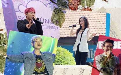 Sơn Tùng "sợ hãi rối bời", Đức Phúc "troll" cả thầy cô còn Noo Phước Thịnh diễn nhiệt như mở minishow khi hát tại trường cũ!