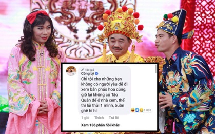 Táo Quân ngừng phát sóng, chỉ tội cho mấy đứa không có người yêu đi xem pháo hoa cùng lại lủi thủi một mình thôi!