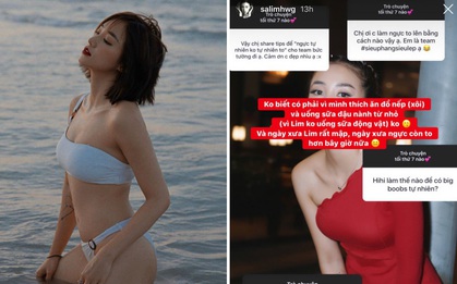 "Ngực tự nhiên nhưng không tự nhiên mà to" - Salim hé lộ bí quyết là do chăm uống sữa đậu nành