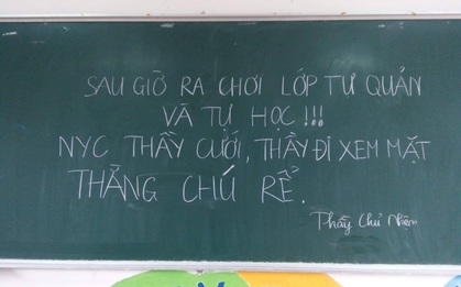 Cho học sinh tự quản, tự học, thầy giáo trẻ nghỉ dạy vì người yêu cũ cưới, thầy đi xem mặt chú rể
