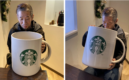 Starbucks lại khiến dân tình mắt chữ A, miệng chữ O với phiên bản ly sứ "siêu to khổng lồ" nặng tới 9,5kg