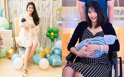 Các mẹ Vbiz ngày đầu lộ diện sau sinh: Người khoe dáng gợi cảm ngay trên giường bệnh viện, người dát đồ hiệu đầy mình