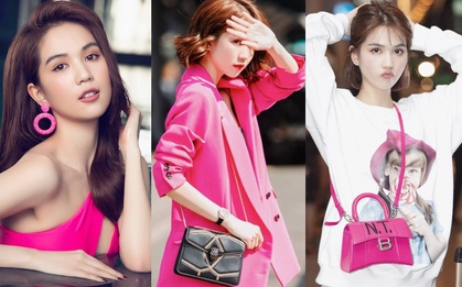 Hay bị chê sến nhưng Ngọc Trinh vẫn mê tít màu hồng chói lọi, công nhận rất nổi bật nhưng cũng lắm lúc “lao đao” nhan sắc