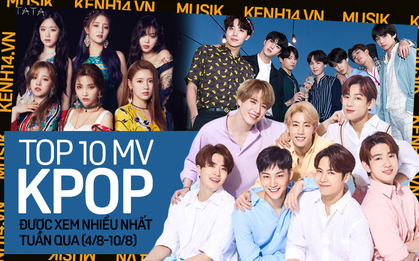 10 MV Kpop được xem nhiều nhất tuần: BTS bất ngờ vươn lên dẫn trước BLACKPINK sau nhiều tháng nhưng ngôi vương lại thuộc về GOT7