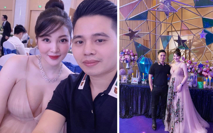 "Cô dâu 200 cây vàng" ở Nam Định rạng ngời, tự tin diện áo khoét cổ sâu siêu gợi cảm bất chấp bầu bí