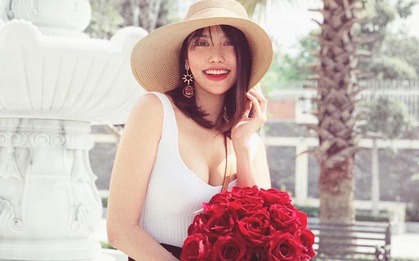 Lộ diện sau 1 tháng ở cữ, Lan Khuê gây chú ý với vóc dáng đúng chuẩn "gái một con trông mòn con mắt"