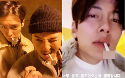 Tranh cãi nảy lửa: Ji Chang Wook bị "ném đá", G-Dragon - T.O.P nhận phản ứng đối lập hẳn dù cùng khoe ảnh hút thuốc lá