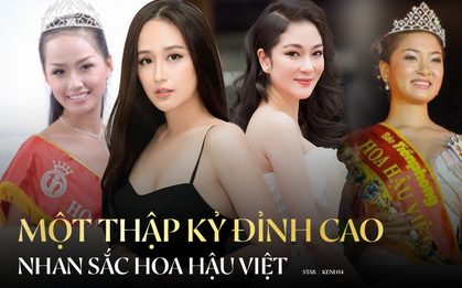 Đỉnh cao nhan sắc dàn Hoa hậu đăng quang cả thập kỷ: U40, U50 vẫn đẹp ngỡ ngàng, Mai Phương Thúy táo bạo nhất