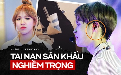 Những tai nạn kinh hoàng nhất lịch sử KPOP trên sân khấu: Người ngã gãy tay, chân; người phải khâu 16 mũi trên môi và mặt