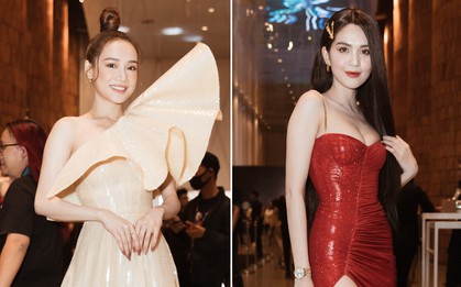 Nhã Phương diện đầm "chặt" hết nấc nhưng trang điểm bợt, Ngọc Trinh lại làm quá với tóc dài tận... đùi