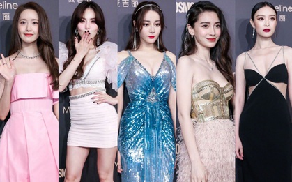 Thảm đỏ khủng quy tụ 100 sao Hoa-Hàn: Nhiệt Ba - HyunA sexy “nổ mắt”, Yoona đọ sắc công chúa với Angela Baby
