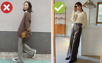 Combo áo len + quần ống suông đang phủ sóng khắp chốn và 3 cách diện không lo bị dìm chiều cao tơi tả